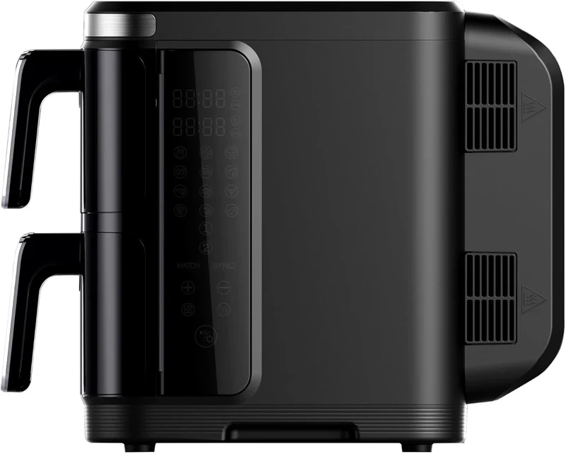 Friteuse à air chaud Air fryer double panier verticale avec fenêtre 11L 2800W
