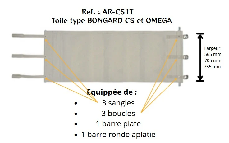 Toile d'enfourneur adaptable Four BONGARD