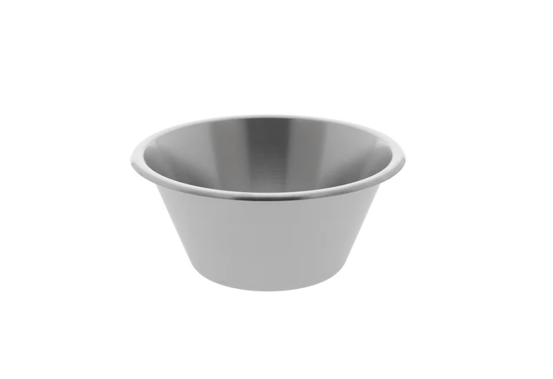 Bassine inox bord roulé - 16 cm