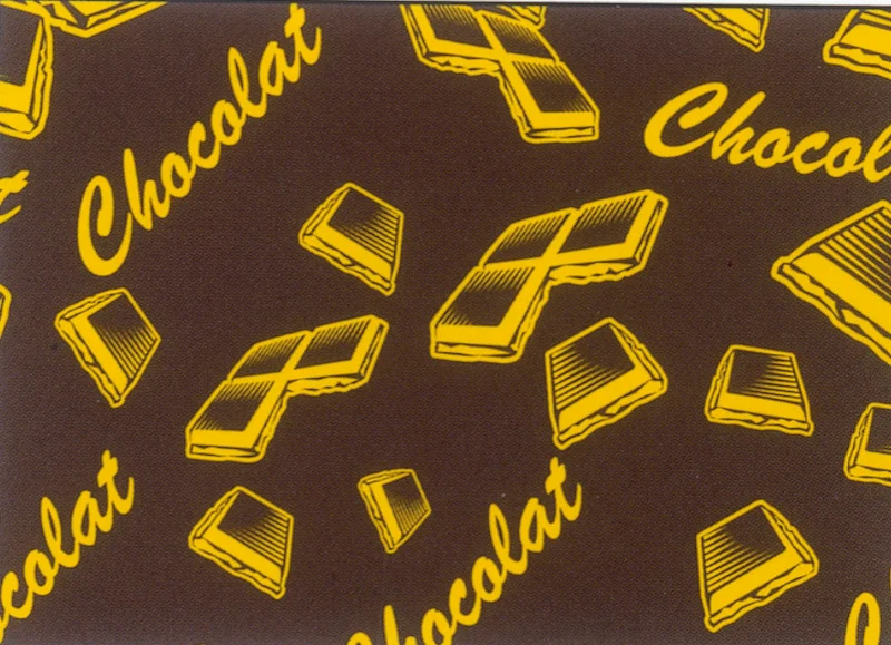 Feuilles transfert pour chocolat polyéthylène - Inscription chocolat