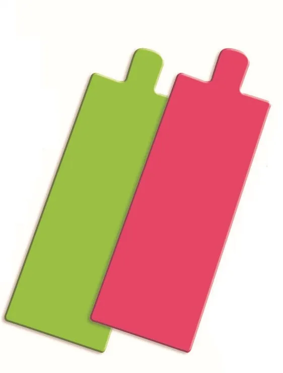 LANGUETTE RECT 13 X 4.5 FUSCHIA/ANIS